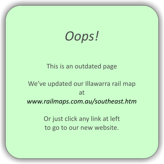 Rail Map of Illawarra and NSW Southern Highlands